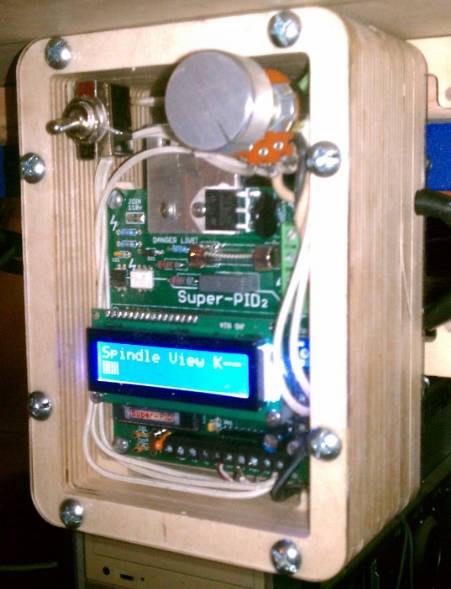 Super-PID v2 installed into insulated enclosure for safety